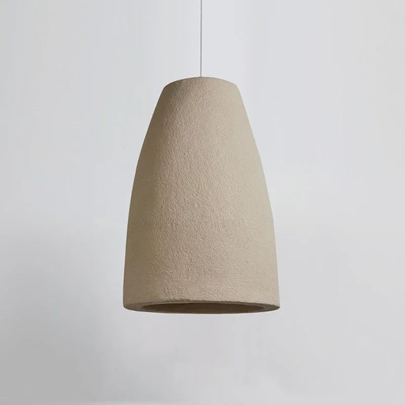 Ceramic Bottle Pendant - Beige Cluster Light