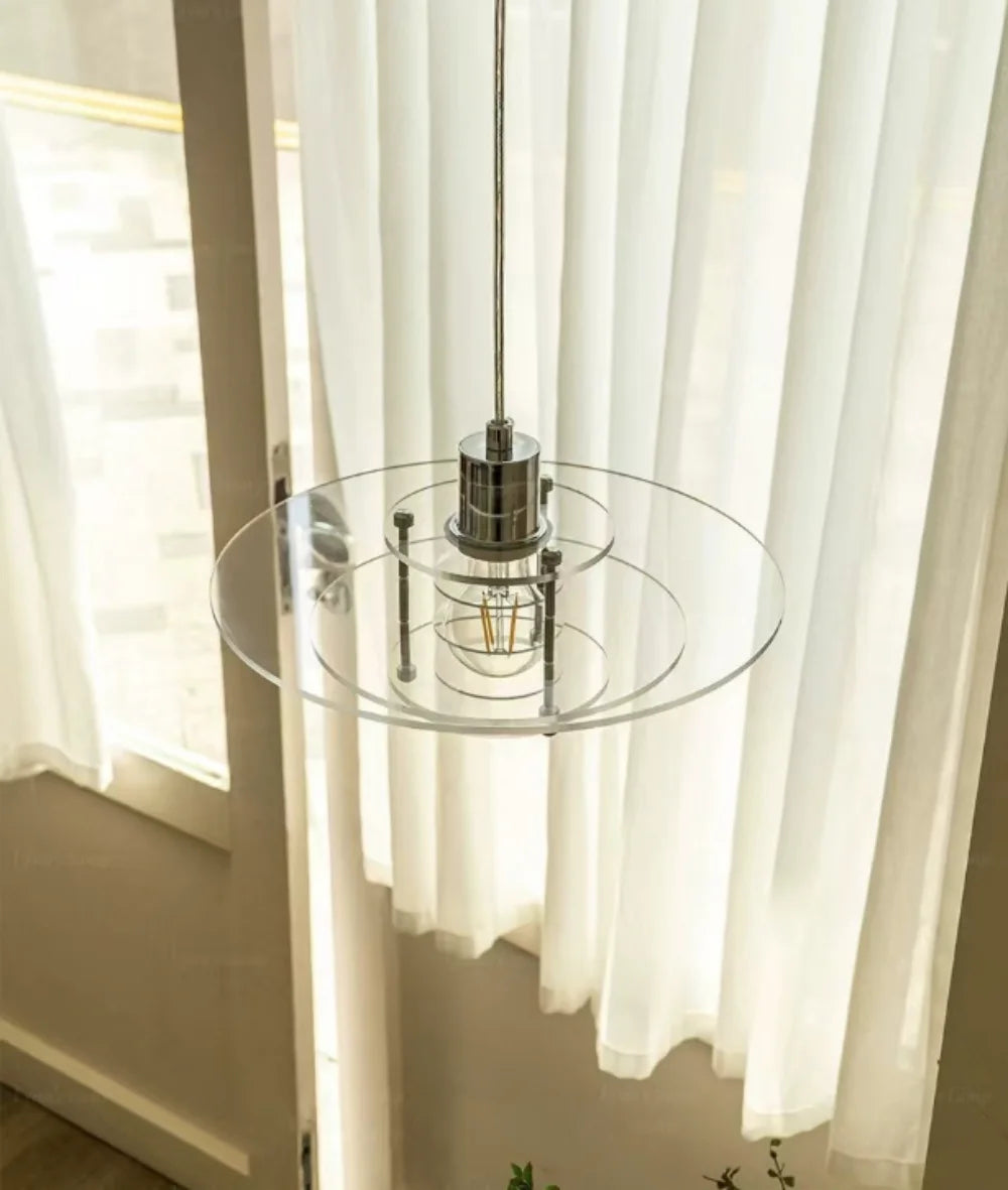 Acrylic Disc Pendant - Layered Ceiling Light