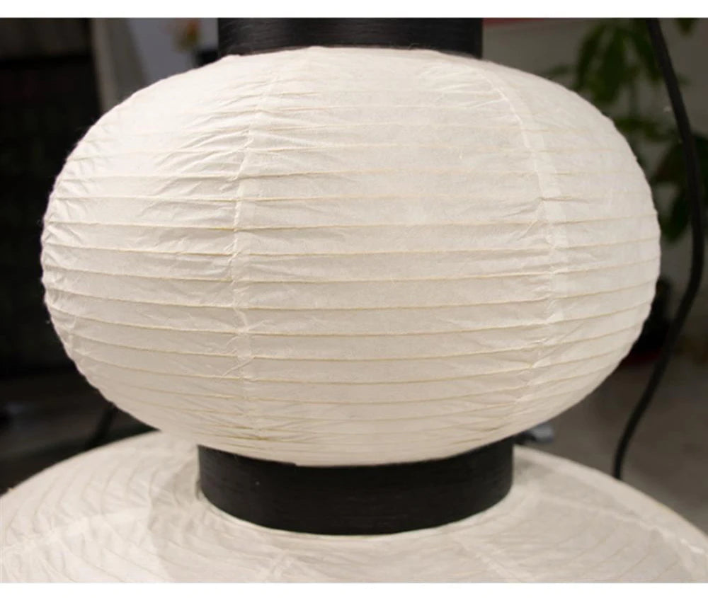 Rice Paper Pendant, Pair - Japanese Lantern Light
