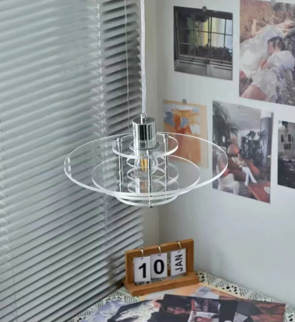 Acrylic Disc Pendant - Layered Ceiling Light