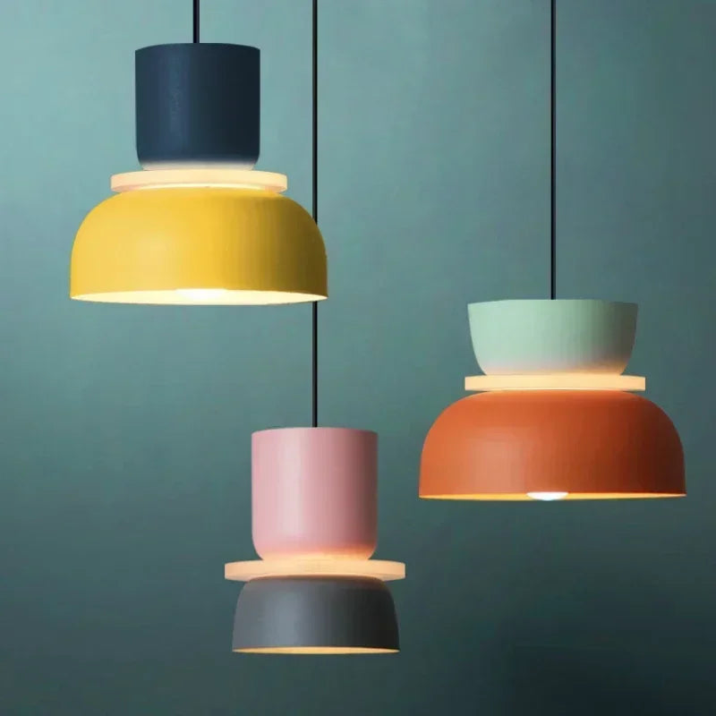 Macaron Pendant - Coloured Dome Cluster Light