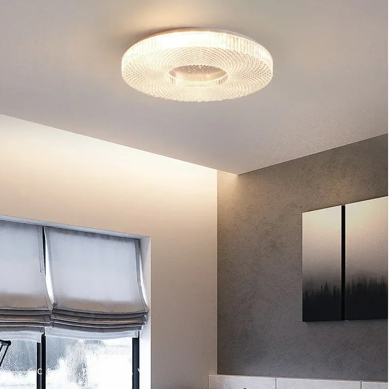 Acrylic Ring Ceiling Light - Circular Flush Mount