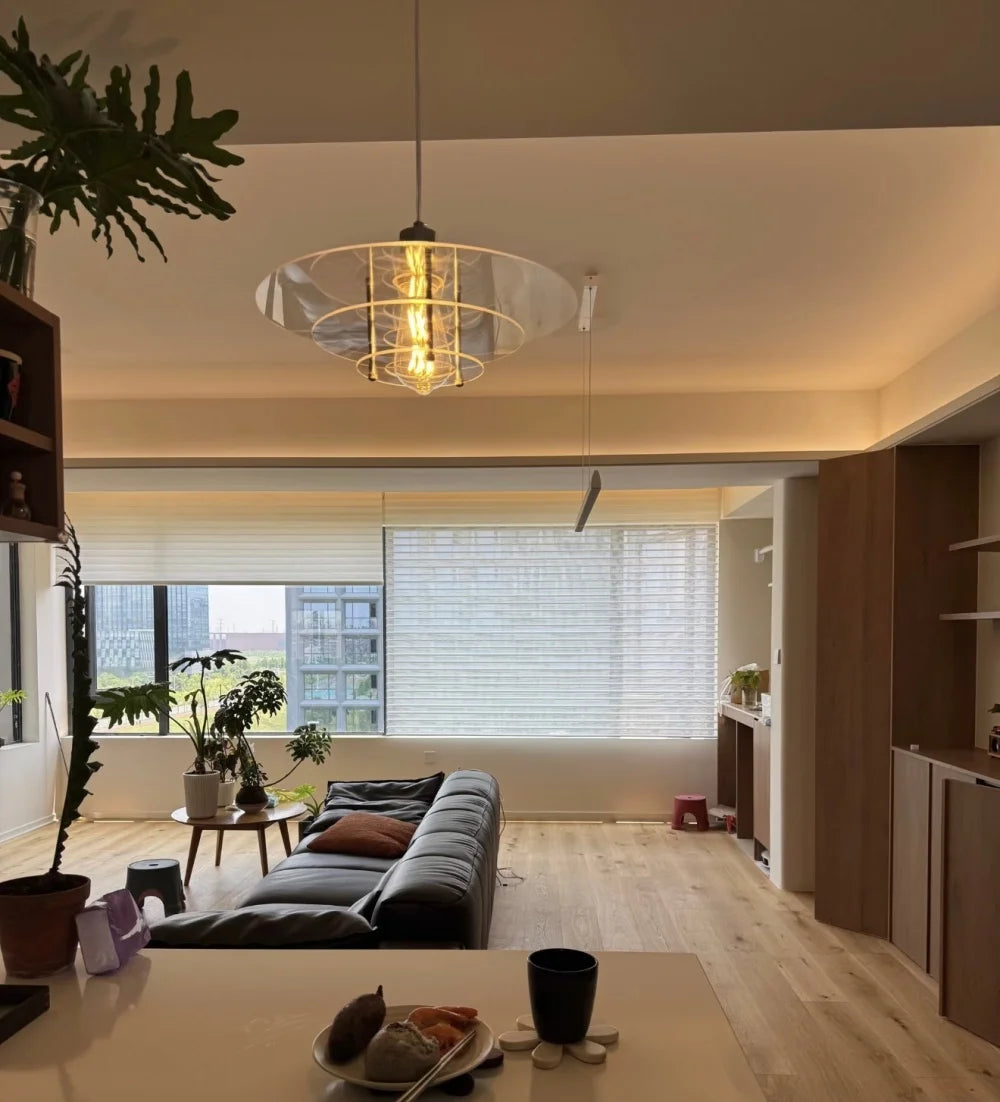 Acrylic Disc Pendant - Layered Ceiling Light