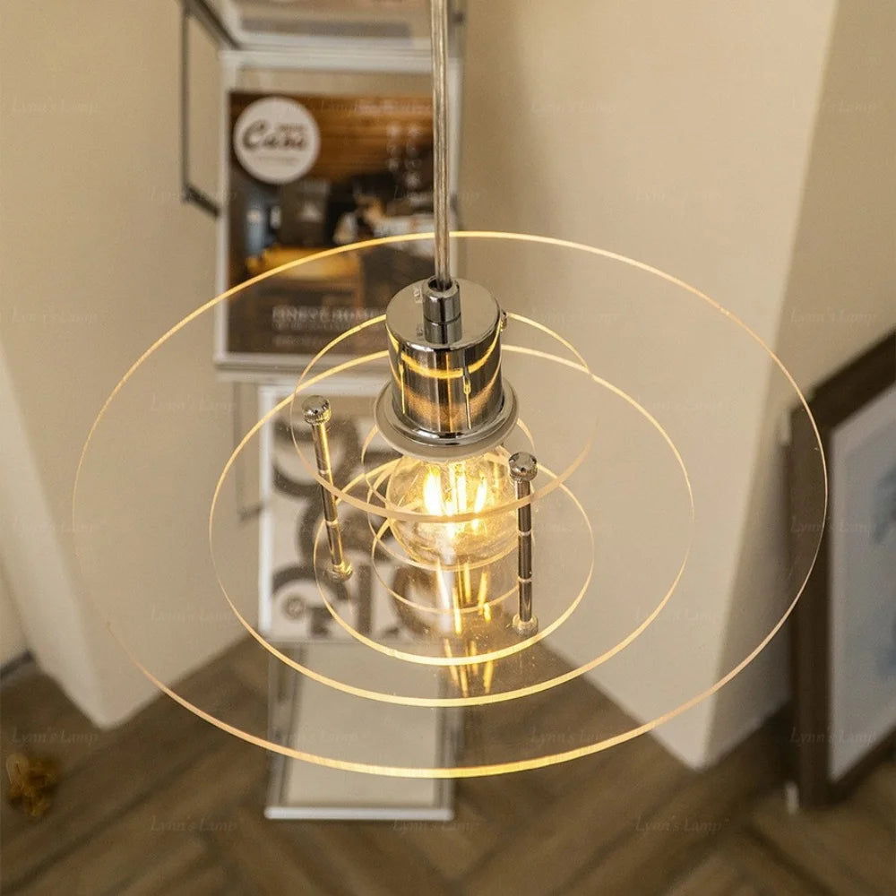 Acrylic Disc Pendant - Layered Ceiling Light