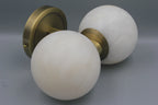 Alabaster Globe Wall Light - Twin Sphere Sconce