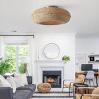Bamboo Ceiling Fan - Remote Control Light
