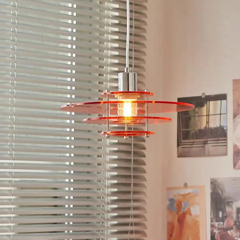 Acrylic Disc Pendant - Layered Ceiling Light