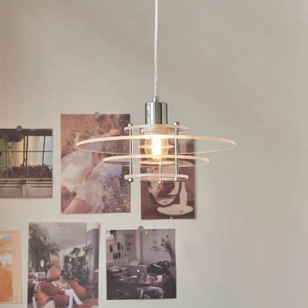 Acrylic Disc Pendant - Layered Ceiling Light