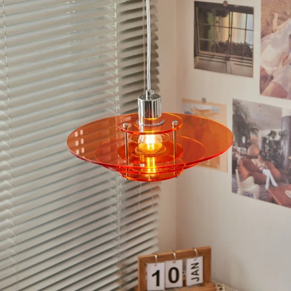 Acrylic Disc Pendant - Layered Ceiling Light