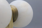 Alabaster Globe Wall Light - Twin Sphere Sconce