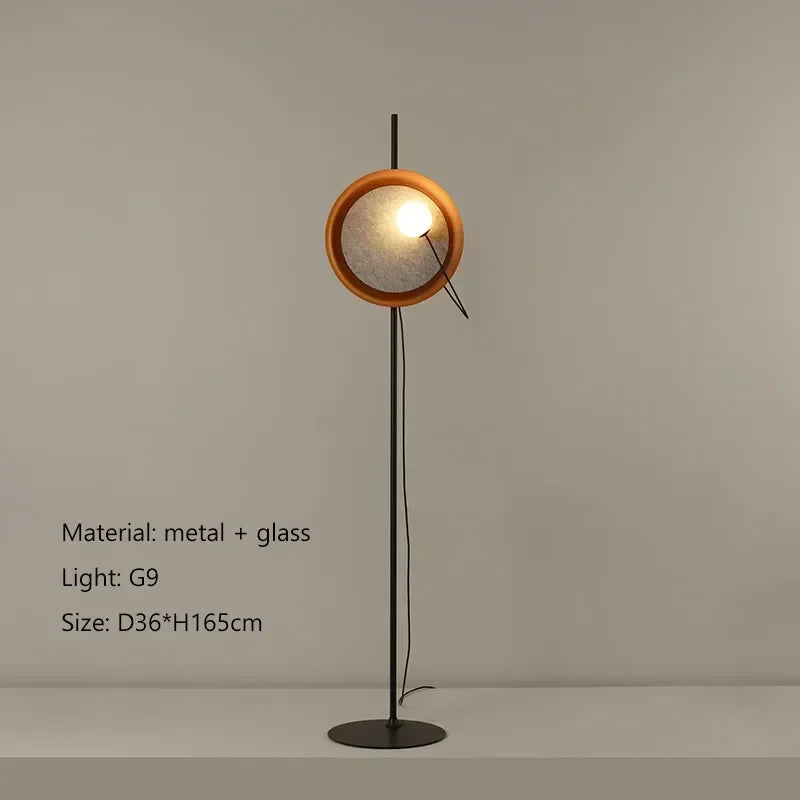 Adjustable Floor Lamp - Brass Ring Reading Light