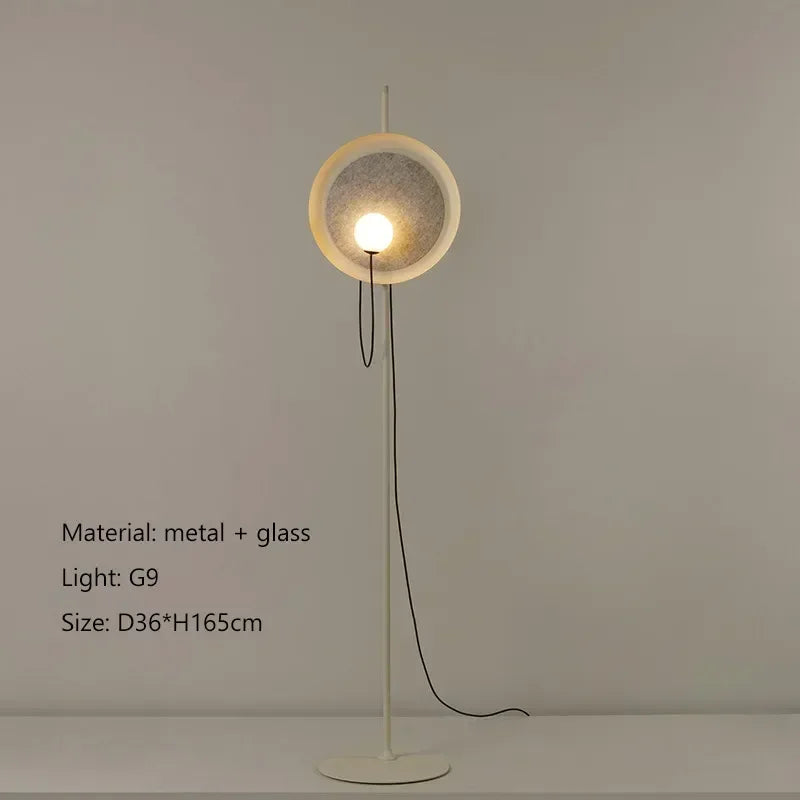 Adjustable Floor Lamp - Brass Ring Reading Light
