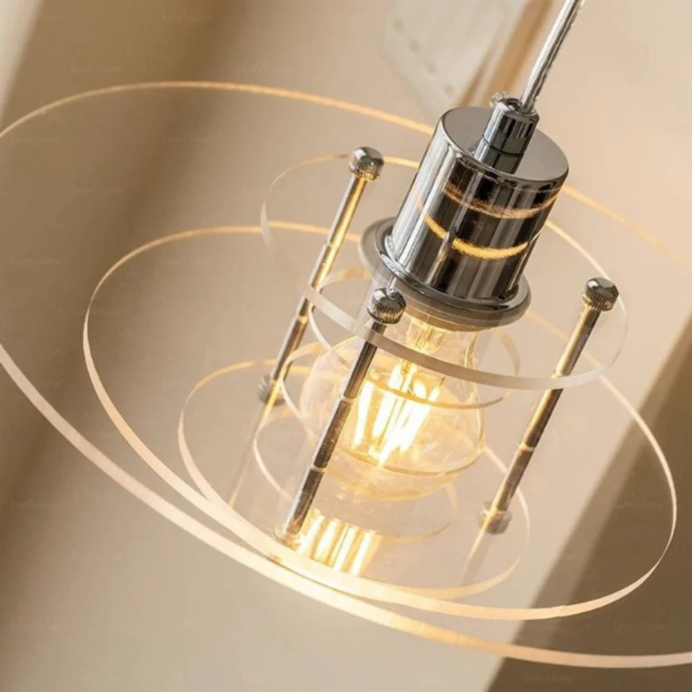 Acrylic Disc Pendant - Layered Ceiling Light