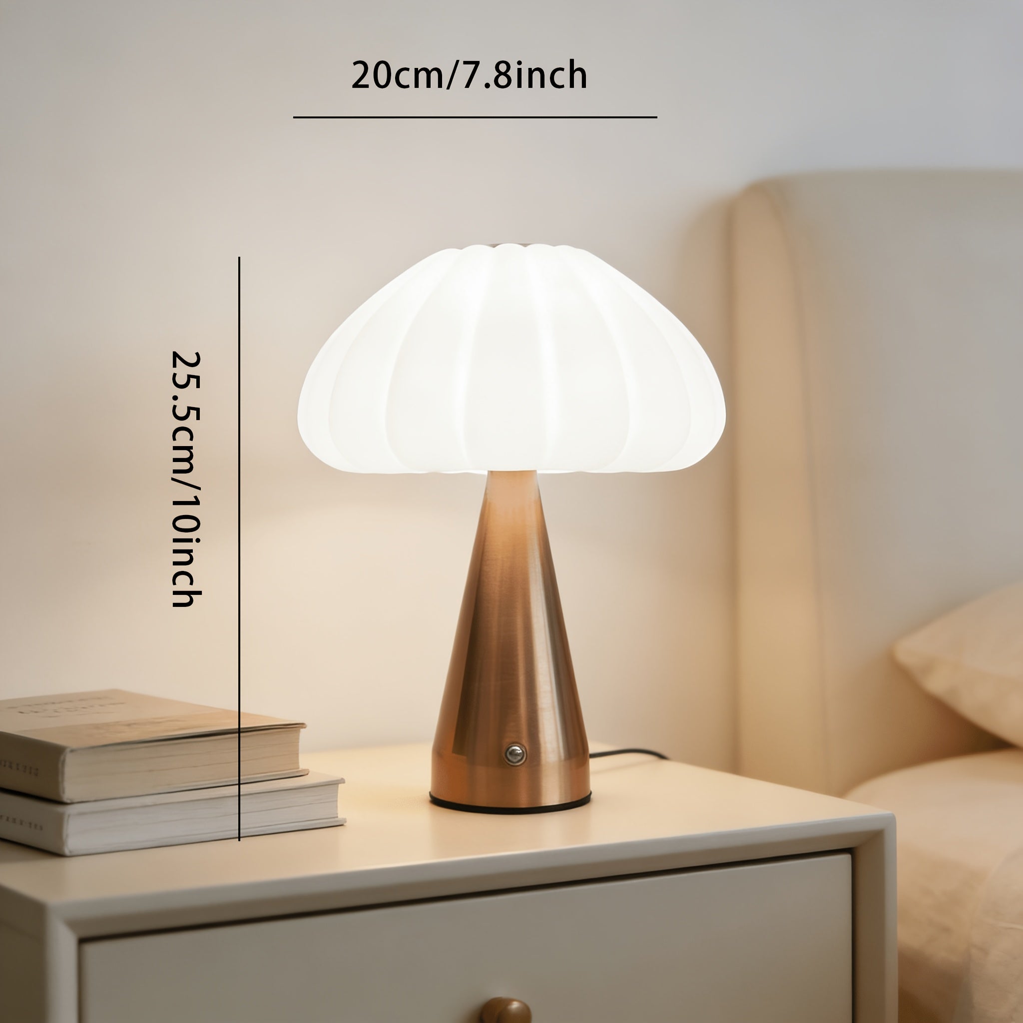 1pc New Nordic Bedroom Home Table Lamp ThreeColor Light Color Adjustable Long Press to Adjust Light Brightness Can Be Given As a Holiday Gift 1800 Mah Large Battery Illuminates All Night  Charging
