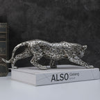 1pc Spotted Leopard Ornaments Home Decoration Desktop Decoration Ornaments Cabinet Ornaments Crafts