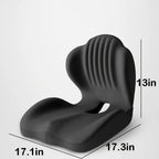 Ergonomic Lumbar Support Cushion Lower Back and Hip Support Pillow Memory Foam Back Support Suitable for Office Chairs and Car Seats Breathable Design Ideal for Prolonged Sitting Driving and Work Use